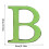 Acrylic Mirror Wall Sticker 26 Letters 3