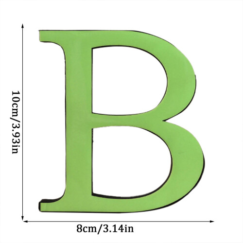 Acrylic Mirror Wall Sticker 26 Letters 2