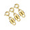 Sterling Silver Gold Magnetic Clasp Converter 4.5 mm 1