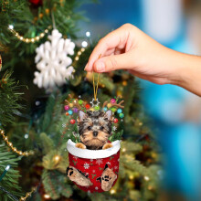 Décorations de Noël en forme de chien pour sapin, double face, 12 modèles