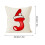 Housse de coussin de Noël en lin 26 lettres 3