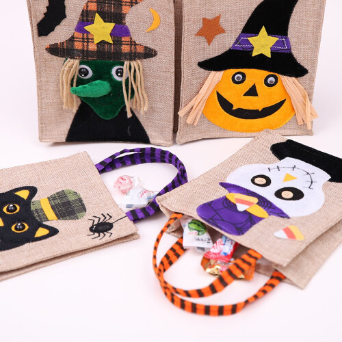 Halloween non-woven draagtas met pompoendesign (1 stuk) 2