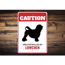 Aluminium-Löwenhund-Schild, 8 x 12 Zoll
