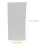 Sheer Grommet Curtains Silver Star Foil 100x200cm White 3
