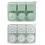 Large Ice Cube Tray Reusable Silicone 12-Cavity 1