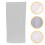 Sheer Grommet Curtains Silver Star Foil 100x200cm White 7