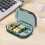 Luchtdichte pillendoos, draagbaar, compact, groen 6