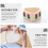 Wooden Basket Bottom Heart Shape 2 pcs 4