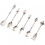 Ensemble de cuillères rétro en métal doré (6 pièces) 1