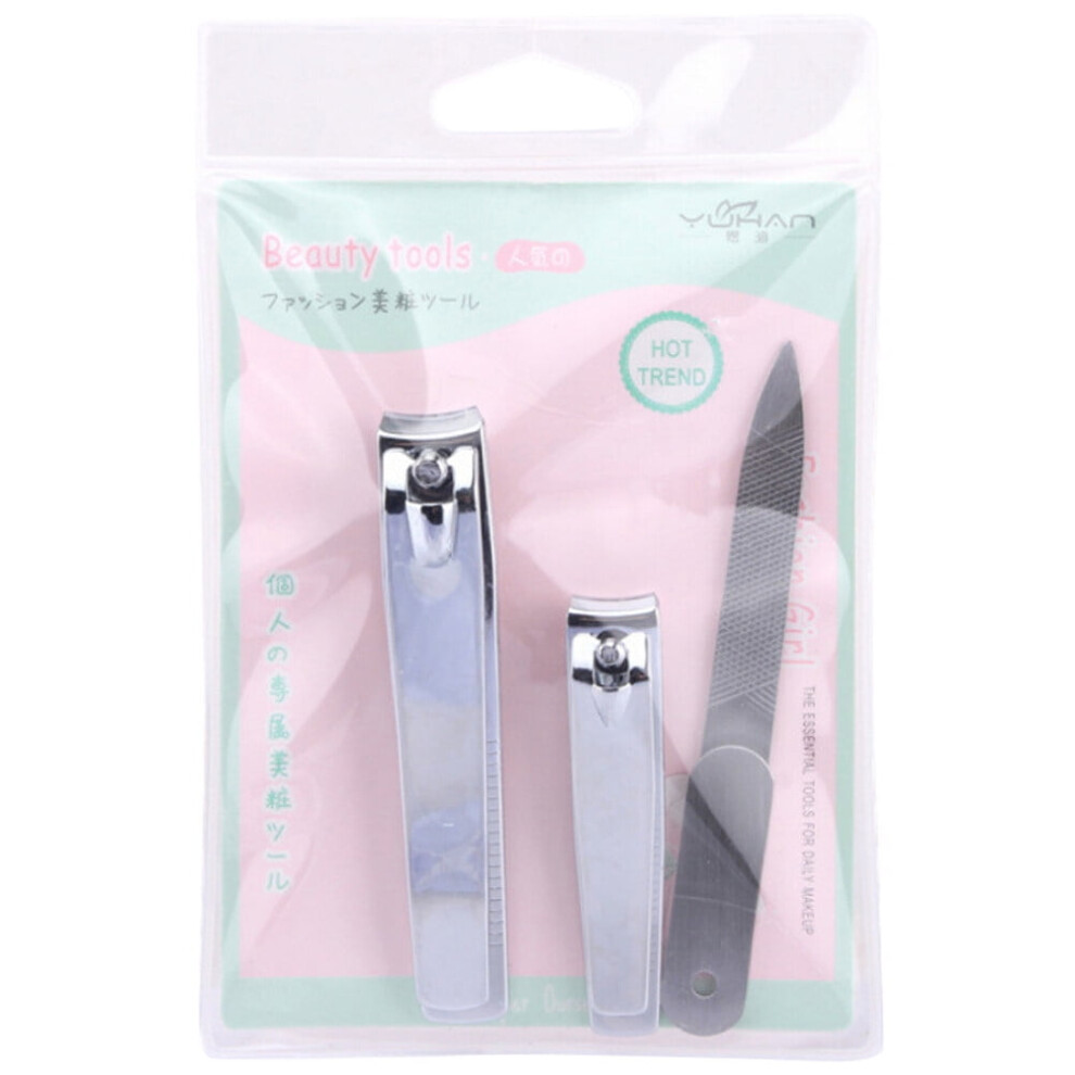 Nail Clipper Set Stainless Steel 3 pcs