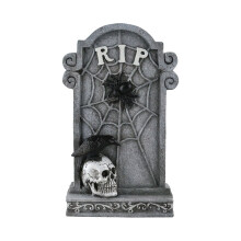Outdoor skeleton yard sign with stake, realistic scary