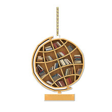 Décoration de sapin de Noël WinysinBook, livre de Noël créatif, décoration de voiture, décoration de sapin de Noël, décoration de maison pour