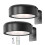 Wall Mounted Wireless Picture Light Black 2 pcs 1