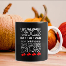 Mug vintage « Je n'ai pas d'enfant préféré » pour fille