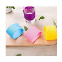 Manchon à café en silicone résistant à la chaleur pour verres à café (lot de 5)