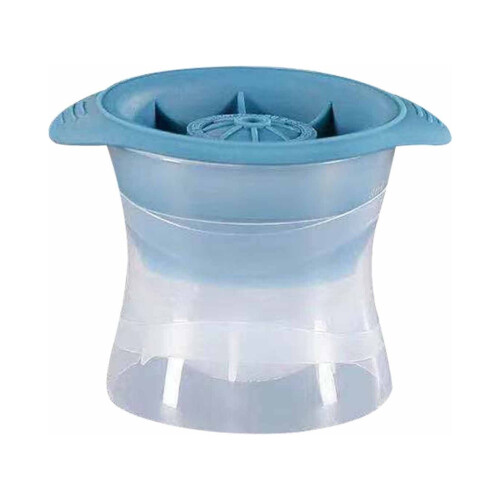 Whiskey Ice Ball Mold Silicone Freezer Press 2-Pack