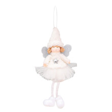 Pendentif poupée ange en peluche pour sapin de Noël
