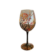 Verre à vin Arbre des Quatre Saisons, motif automne, 1 pièce