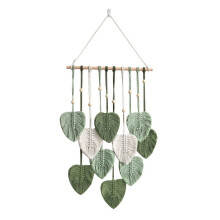 Macramé wanddecoratie, boho-stijl, groen