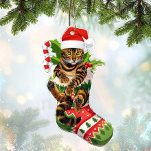 Christmas acrylic flat pendant holiday decoration