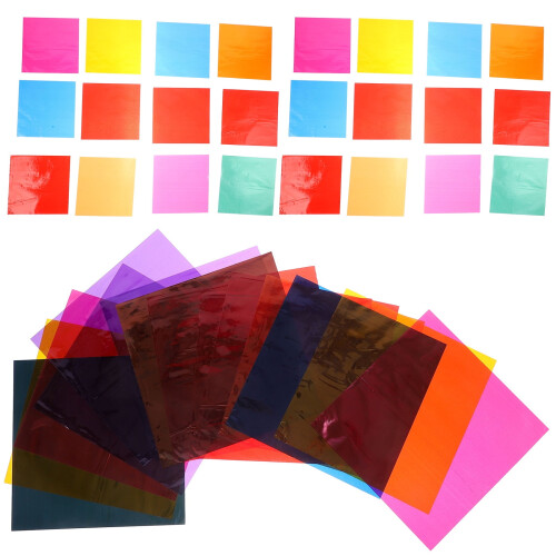 Colored cellophane paper sheets 84 sheets 1