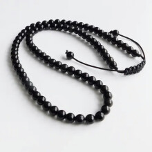 Herenketting en armbandenset met lavasteen en tijgeroogkralen -