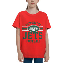 NYJ Jets Barn Kortärmad T-shirt Fotbollslogotyp 1-pack
