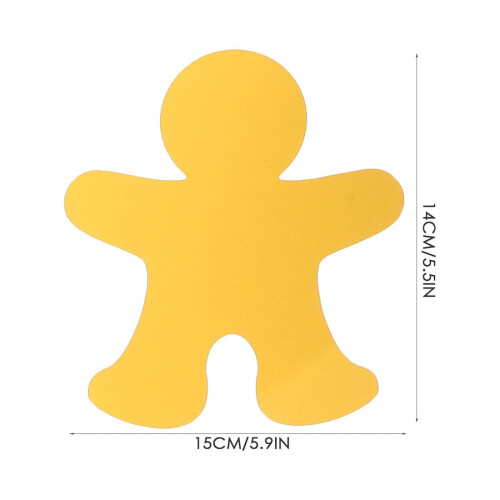 People Paper Cutouts Assorted Colors 72 pcs 2