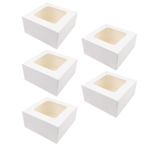 Boîtes à gâteaux Eease avec fenêtre (5 pièces)