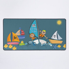 Tappetino da scrivania con design "Buona giornata in barca a vela"