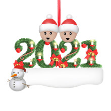 PVC Christmas ornament personalized family decoration