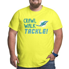 Dolphins herre sports-T-shirt med fodboldlogo