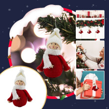 Christmas wool plush pendant tree decoration 1 piece