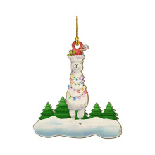 Dinosaur Christmas Ornament Plush Hanging Decor 1pc