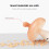 Baby silicone teether for 3-12 months, BPA free, soft and 7