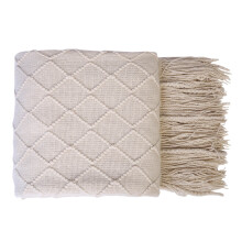 Microfibre Reversible Blanket Beige 125 x 230 cm