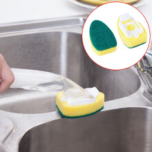 Produits de nettoyage, brosse à vaisselle, éponge à récurer résistante, accessoires de rechange pour le nettoyage de la vaisselle, décoration