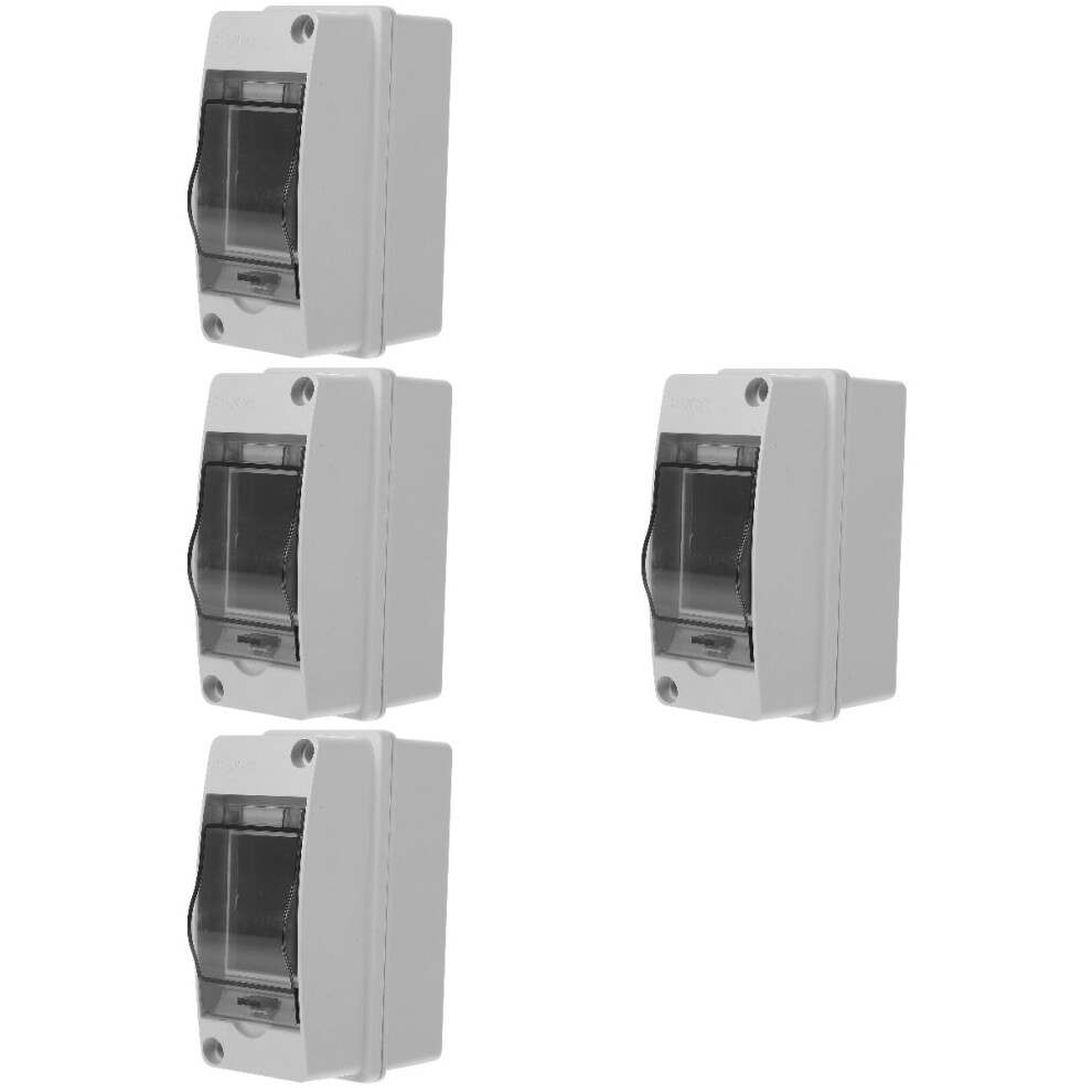 Waterproof Electrical Box Plastic 2-Way Distribution 4 Count 901175976193