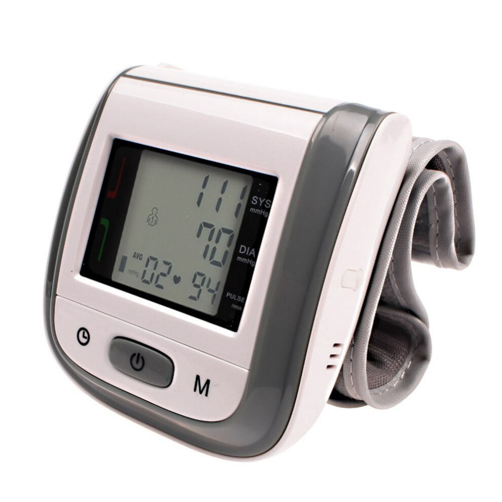 Wrist Blood Pressure Monitor Digital LCD Automatic 1 Cuff