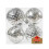 Ensemble de 4 boules de Noël décoratives en plastique de 10 cm 1