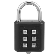 Zinc Alloy Combination Padlock 6-Digit Outdoor