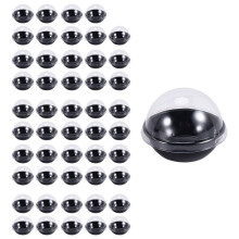 Mini-contenants à cupcakes en plastique transparent, lot de 50
