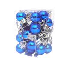 Christmas pendant ball ornaments blue 2 cm 24 pcs