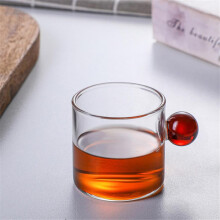 Tazza di vetro, calice da vino, tazza da caffè, tazza da latte, tazza da acqua, tazza da tè, tazza con manico rotondo, tazza di vetro giapponese,