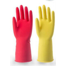 Rubber Cleaning Gloves Anti-skid Reusable 4 Pairs