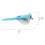 Christmas Bird Ornament Blue White 6-Pack 6