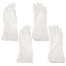 Dishwashing Gloves Latex Non-slip M Size White 2 Pairs