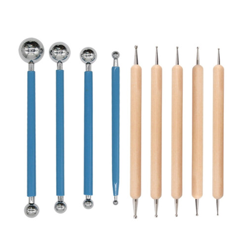 Nail Art Dotting Tool Set Marble Effect 9 Pieces 1