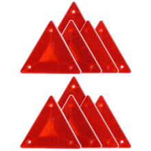 Warning Triangle Road Safety Sign Red 10 PCS