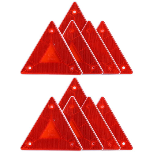 Warning Triangle Road Safety Sign Red 10 PCS